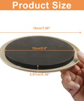 Premium Round Furniture Sliders For Carpet Protection Smooth Glide Floor Savers Heavy Duty Moving Kit Seven Inch Non Scratch Glides, 18cm size