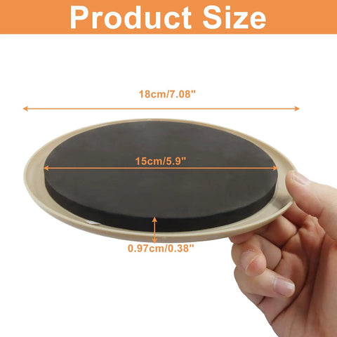 Premium Round Furniture Sliders For Carpet Protection Smooth Glide Floor Savers Heavy Duty Moving Kit Seven Inch Non Scratch Glides, 18cm size