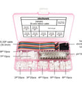 Open kit with 2.54mm JST Pin Header Connector Kit With Ribbon Cables And Heat Shrink Tubing Includes 2P To 8P Male And Female Housings