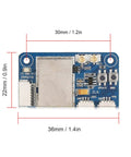 Six Channel Two Four GHz PWM PPM I Bus Pro Grade Receiver detailed image with dimensions for FPV drones.