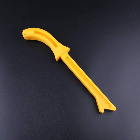 Yellow Woodworking Pusher Safety Push Stick For Carpentry, Straight Table Push Block For Router Table And Saw Projects, 280 By 32mm, Pro Grade Grip For Safer Cleaner Cuts DIYers And Pros