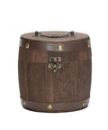 Top Shelf Wood Coffee Canister With Secure Tight Seal Keeps Your Favorite Stash Fresh Smooth Wide Mouth Jar For Quick Access Essential Kitchen Or Desktop Storage Decor.
