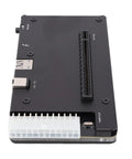 Built Like A Tank External Graphics Dock With Thunderbolt 4 Usb4 Ports And Pcie 16x Egpu Bay, showcasing the rear with connectors and PCIe slot.