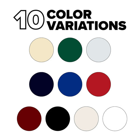 Ten color variations for gelcoat repair, including oyster white, for hairline fix on gelcoat and fiberglass boats, jet skis, yachts.