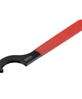 C Hook Spanner Wrench For ER25 Nut Lathe Clamping Red Non Slip Handle Carbon Steel Forged 37mm Opening