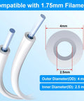 Bowden Tube Kit For 1.75mm Filament, 2 Meter PTFE Tube With 2.5mm ID And 4.0mm OD cross-section diagram