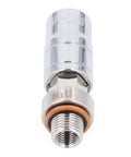 Heavy Duty Oil Pan Drain Plug Repair Kit Fix Stripped Threads Fast No Tools Stainless Steel M14x1.5 Seal Leak Proof Quick Change For Car, chrome M14x1.5 oil pan repair plug with seal