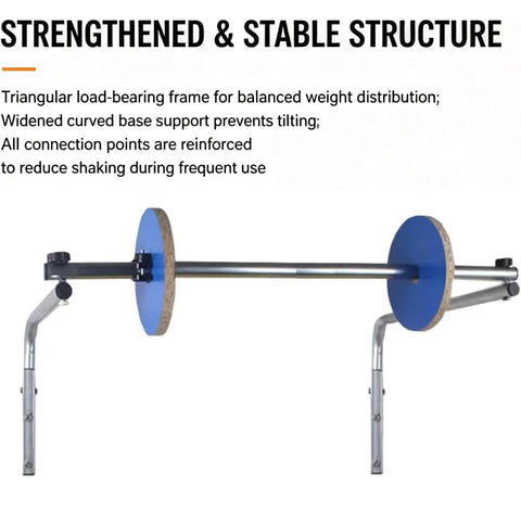 No Sweat Wall Mount Bubble Wrap Roll Dispenser With Flexible Snap Connector And Secure Side Locks For Pro Warehouse Shipping Or Heavy Weekend Moving Day Packing Jobs with a strong load-bearing frame and curved base support.