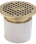 3 Inch Round PVC Adjustable Nickel Top Floor Drain For Finished Floors Built Tough For Foot Traffic Easy Install Durable Nickel Finish