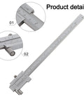Beefy 200mm Metal Scriber Calipers Marking Gauge With Carbide Tip, Stainless Steel Body, Dual Scale Display, Silver Finish
