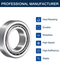 Beefy Heavy Duty Tapered Roller Bearing Cone And Cup Set With 1.0625 Inch Bore, 1.98 Inch Outer Diameter, 0.5598 Inch Cup Width, Chrome Steel ABEC 3