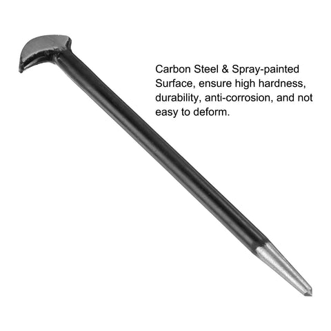 2 Piece Rolling Head Pry Bar Set With 6 Inch Length And 0.3 Inch Rod Diameter Carbon Steel Leverage Bars For Automotive Aligning And Prying, Lady Foot Design