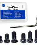 Top Shelf Eight Forty Screw Bundle Packing Thirty Six Units In Six Eight And Ten Millimeter Sizes Featuring Oval And Filister Head Styles With A Companion Torx Driver For Rock Solid Precision Work Easy Hobby Upgrades And Zero Sweat Mounting Sessions, showing assorted screws and tool.
