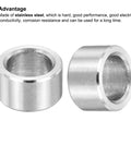 12 Pack M8 Stainless Steel Spacers 8mm ID X 12mm OD X 7mm Length Standoff For Five Sixteenth Inch Or M8 Screws Heavy Duty Metal Spacers For DIY Projects And Mechanical Assemblies