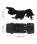 Heavy Duty Black Abs Hood Latch Lock Catch With Secure Bumper Retainer Clips For Cars And Tool Cabinets Ensures Tight Closure And Easy Install Every Time, 12.2cm