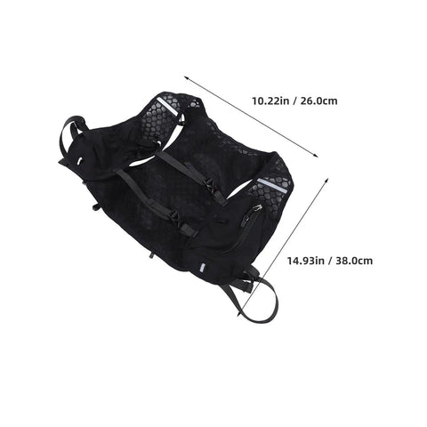 Go To Hydration Backpack For Running Cycling And Hiking With Quick Access Water Bladder Lightweight Reflective Gear mesh design