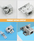 Heavy Duty Steel Cabinet Door Latches 8 Pack with Double Roller Catch display; durable hardware