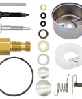 Pro Grade Carburetor Rebuild Kit With Float Bowl For Tecumseh And Coleman Generators And Snow Blowers 6HP 8HP 10HP HM100 HSMK80 Engines Replacement Rebuild Kit parts displayed