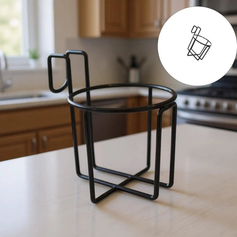 Stainless Steel Cup Holder Stand For Kitchen Counter And Outdoor Adventures Space Saving Water Bottle Organizer Rack Ultra Versatile Utensil
