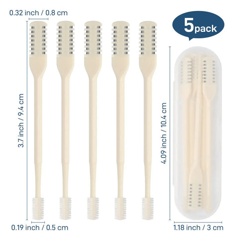 Double Sided Nose Hair Trimmer For Men And Women With 360 Degree Nostril Hair Cutter in a 5-pack with storage case