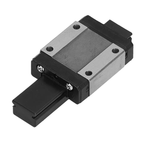 Mini Linear Rail Guide M3 Thread Bearing Steel Sliding Guideway For DIY Automation Equipment And Motion Systems, black slider shown