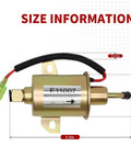 Electric Fuel Pump For Onan Cummins 4000 4KW Microlite MicroQuiet Generator Replacement Replaces A029F889 12V size details