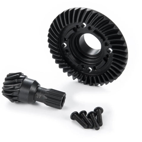 Beefy Steel Front And Rear Differential Gear Set For 1 To 5 Scale RC Cars 13 Tooth Pinion And 42 Tooth Ring Gears Fits Traxxas X