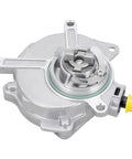 Heavy Duty Brake Vacuum Pump For Audi A3 A4 Quattro TT TTS and VW Eos Passat GTI Jetta 2006 to 2014, silver metal design.