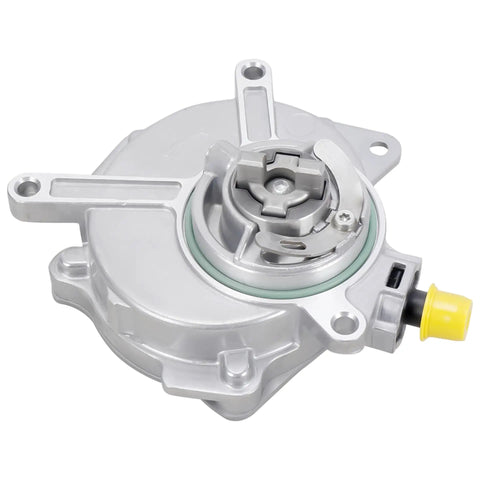 Heavy Duty Brake Vacuum Pump For Audi A3 A4 Quattro TT TTS and VW Eos Passat GTI Jetta 2006 to 2014, silver metal design.