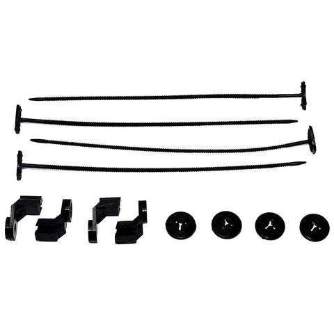No Sweat Universal 16 Inch Electric Radiator Fan Kit With Reversible S Blade Push Pull Design 12 Volt Three Thousand Cfm Heat Soaking Cooler Assembly For Hot Rods Muscle Cars And Trucks accessories including clips and fasteners