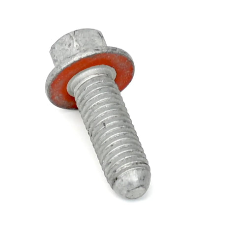 Heavy Duty LS Main Bolt And Stud Kit Built To Crush The Track And Drag Strip Drop Right In For 4.8L 5.3L 5.7L 6.0L 6.2L GM Engines silver steel bolt with washer close-up view
