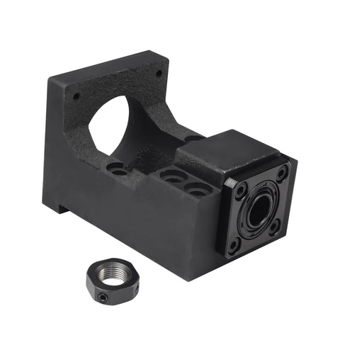 Front view of CNCTOPBAOS Nema23 steel motor mounting bracket with BK12 bearing end