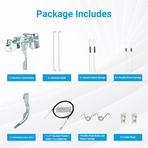 Go Kart Throttle Cable And Throttle Linkage Assembly Kit for Predator 212CC And 196CC OHV Engines GX160 GX200 parts layout