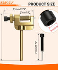 RZEOZU gold chain breaker tool with screw clamp and long shaft; includes Allen key (front view)