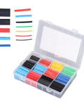 Top Rated Heat Shrink Tubing Kit With 2 To 1 Shrink Ratio In 5 Hottest Colors And 12 Super Sizes For Electrical Wire Wrap, Home Diy Repairs, And Professional Maintenance Projects Done Right. Assorted heat shrink tubing kit in plastic organizer case, 12 sizes, 5 colors