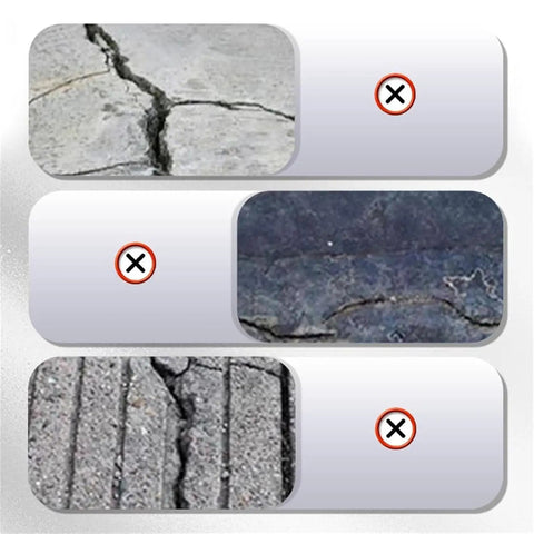 Cracks in concrete, masonry, and stone before using Heavy Duty Concrete Crack Repair Adhesive For Outdoor Use Waterproof And Weather Resistant Crack Filler Dries Fast Seals Concrete Masonry And Stone Cracks Deeply Perfect For DIYers And Renovations Black 200g