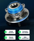 2X Front Wheel Hub And Bearing Assembly Set For GM Cars Including Chevy Impala Monte Carlo Buick Regal Pontiac Grand Prix Buick Rendezvous Drop In Ready Non ABS 5 Lug Front Replacement viewed from side