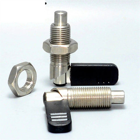 Tough As Nails Precision Lever Index Plunger Pin with Fine Thread Grip Locking Collar for secure quick release tasks.