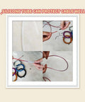 Six Pack 10ft Replacement Jump Rope Cables With 2.5mm Stainless Steel Wire And Polymer Coating, showing different cable colors and use