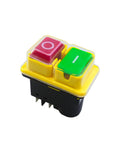 Heavy Duty 120V 16A 4 Pin Electromagnetic Push Button Switch for Industrial Control Panels and Circuit Breakers with Overload Protection