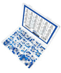 Open box of High Voltage Ceramic Disc Capacitor Kit, 1KV DIP, 240 Pieces, 24 Values From 10pF To 100nF, compartments visible