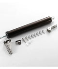 Automatic Door Closer With Adjustable Speed And Quiet Mute, Protective Holder, Pneumatic Soft Close System parts and screws displayed