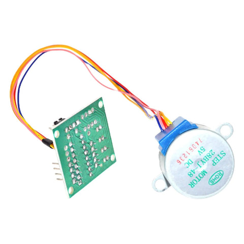 Two 28BYJ-48 5V stepper motors with ULN2003 driver board and multicolor wires