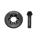 Beefed Up Steel Ring And Pinion Spiral Cut Bevel Gear For Axial SCX6 12/43T Upgrade showing product details and model number