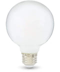 60W Equivalent G25 LED Light Bulb Frosted Soft White 2700K Dimmable 450 Lumens 4.5W with E26 base, globe shape