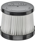 HEPA Replacement Filter Set For 20V Vacuums, DCV5011H Compatible showing a cylindrical filter with pleated paper and plastic top.