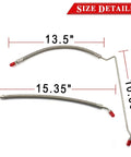 Trim Tilt Hydraulic Ram Cylinder Hose Kit For Alpha One And Bravo Outdrives, Replaces 9B-104 And 9B-121, size details view