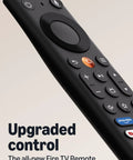 Upgrade Your Living Room Setup With This Killer 4K Streaming Stick Delivering Hella Vibrant Images Lightning Fast Playback And Rapid Wifi 6 Connectivity Paired With A Snappy Voice Remote For Total Binge Ready Entertainment Value. Close-up of black TV remote featuring voice control and quick-access buttons.