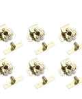 Gold Finish Double Roller Catch 40 Pieces Set For Stainless Steel Cabinets Heavy Duty Anti Collision Hardware with dual wheel stops