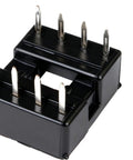 Close-up of Ten Pack 8P DIP IC Socket Adapter With 2.54mm Pitch Dual Row Solder Type IC Chip Socket for prototyping.